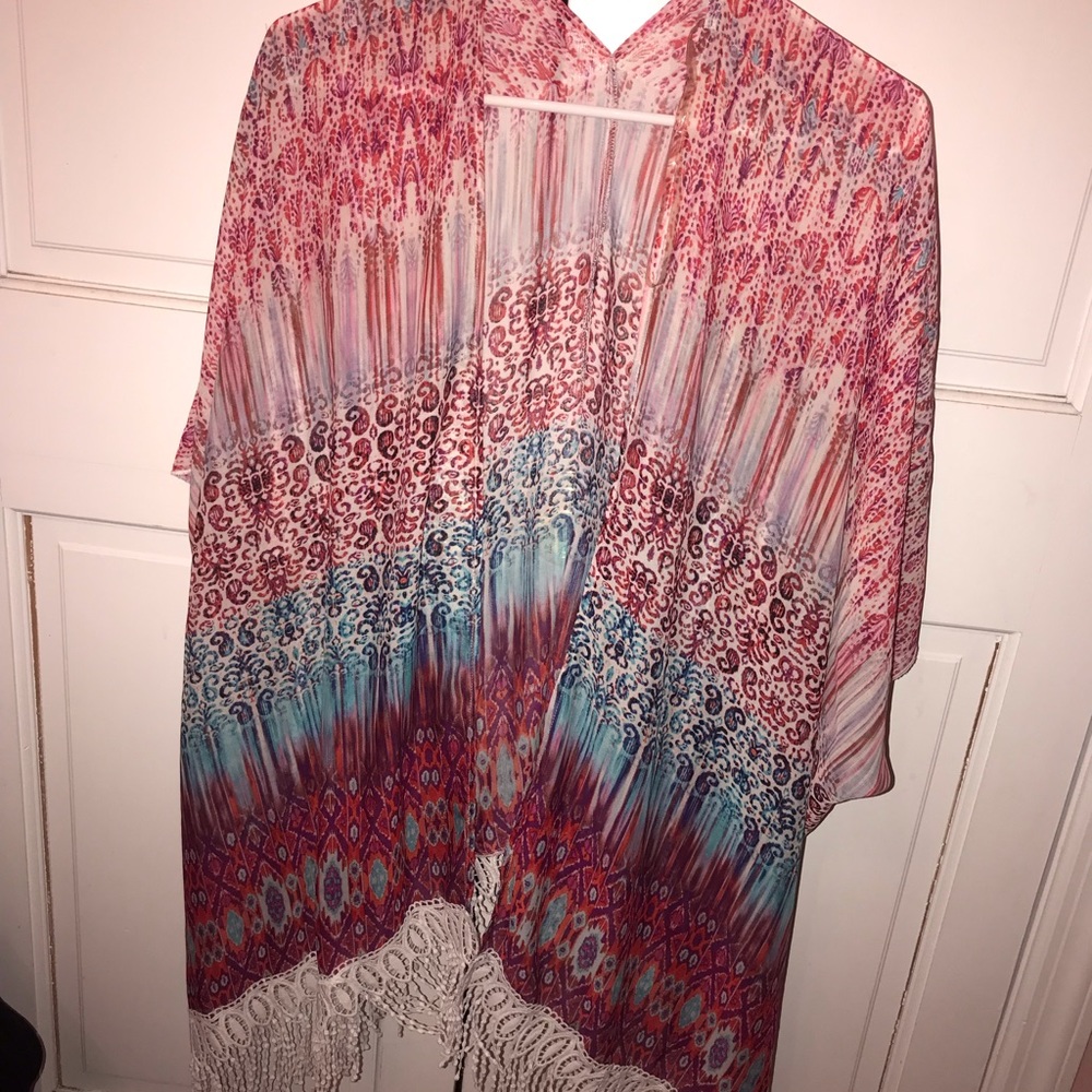 Fringe Lace Kimono